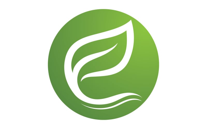 Green leaf ,Nature green tree element template design logo v29 Logo Template