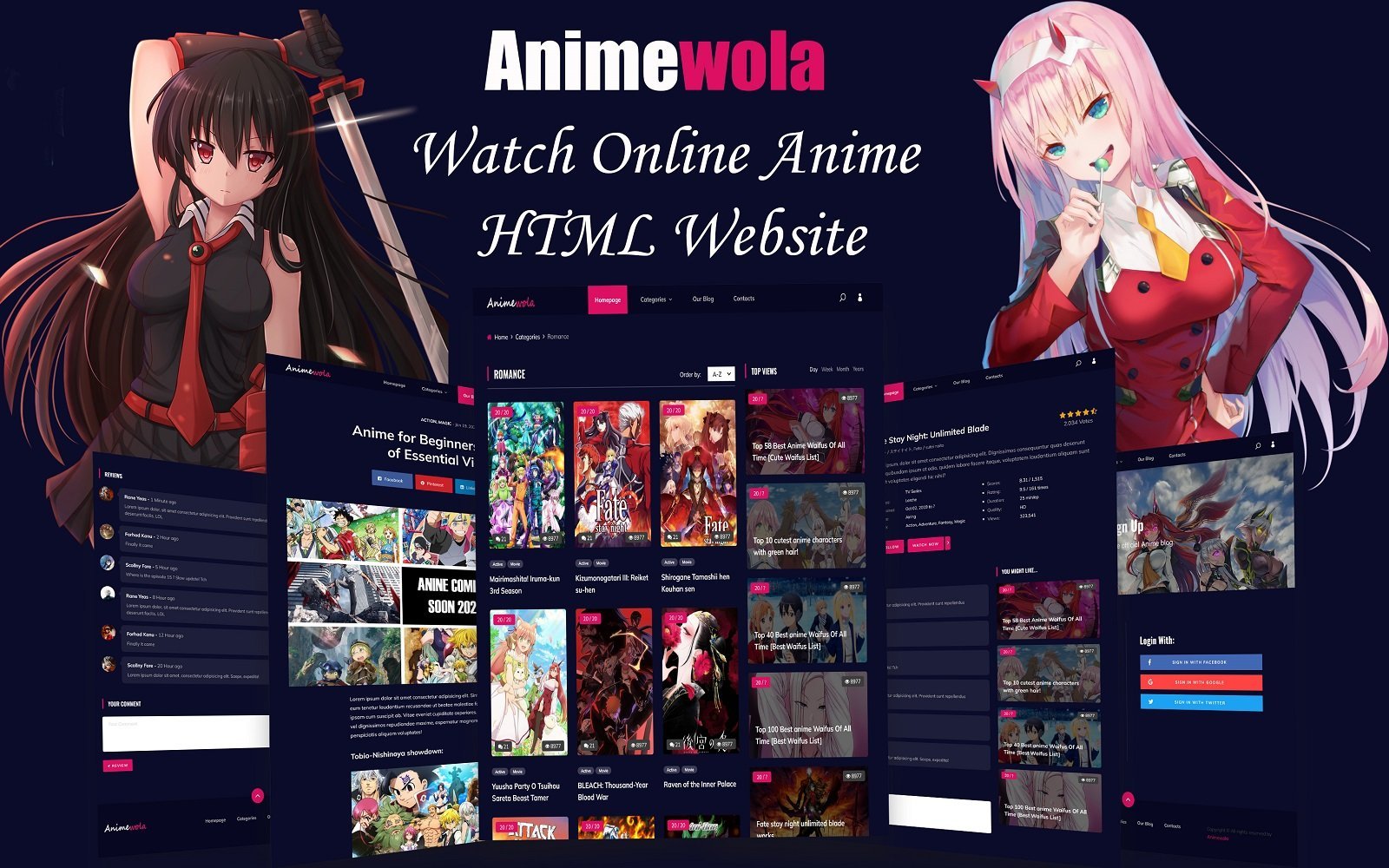 Template #318266 Animals Anime Webdesign Template - Logo template Preview