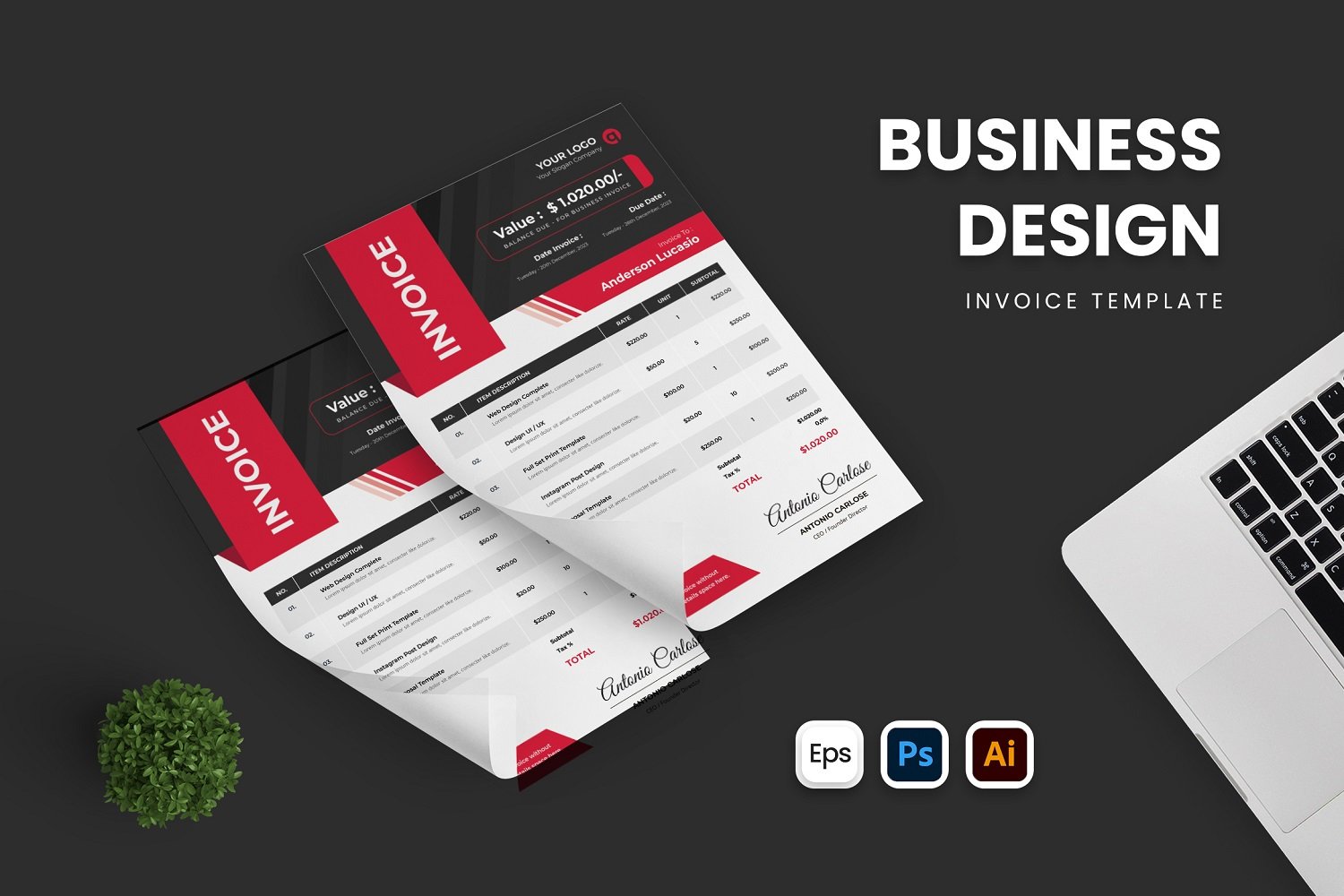 Template #318276 Invoice Accounting Webdesign Template - Logo template Preview