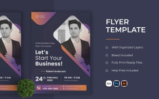 Business Event Plan Flyer Template