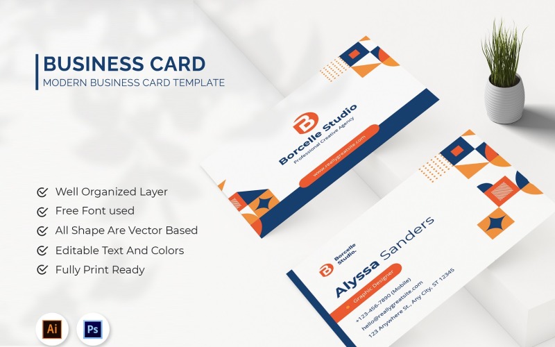 Creative Design Business Card Corporate Identity