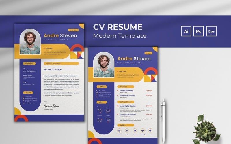 Creative Graphic Designer CV Resume Resume Template