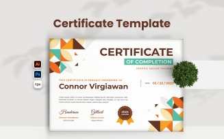 Modern Completion Certificate