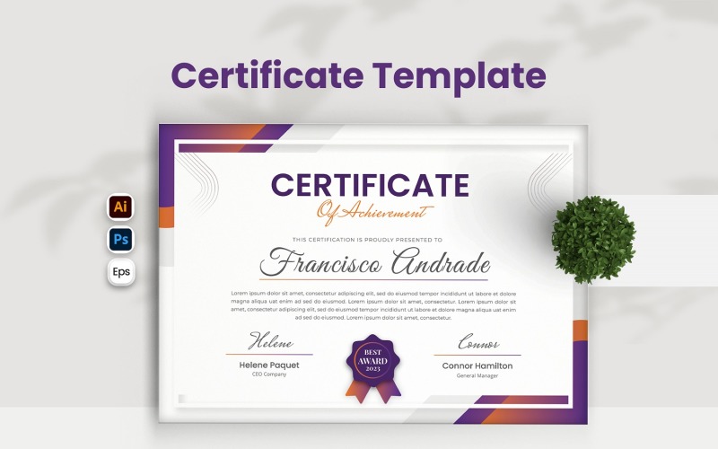 Modern Concept Certificate Certificate Template