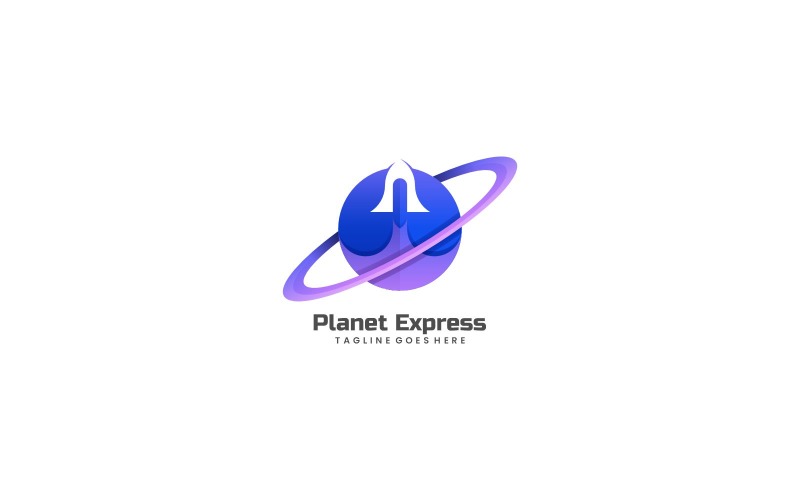 Planet Express Gradient Logo Logo Template