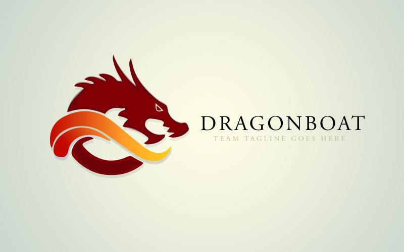 The Branding Dragon Boat Logo Logo Template