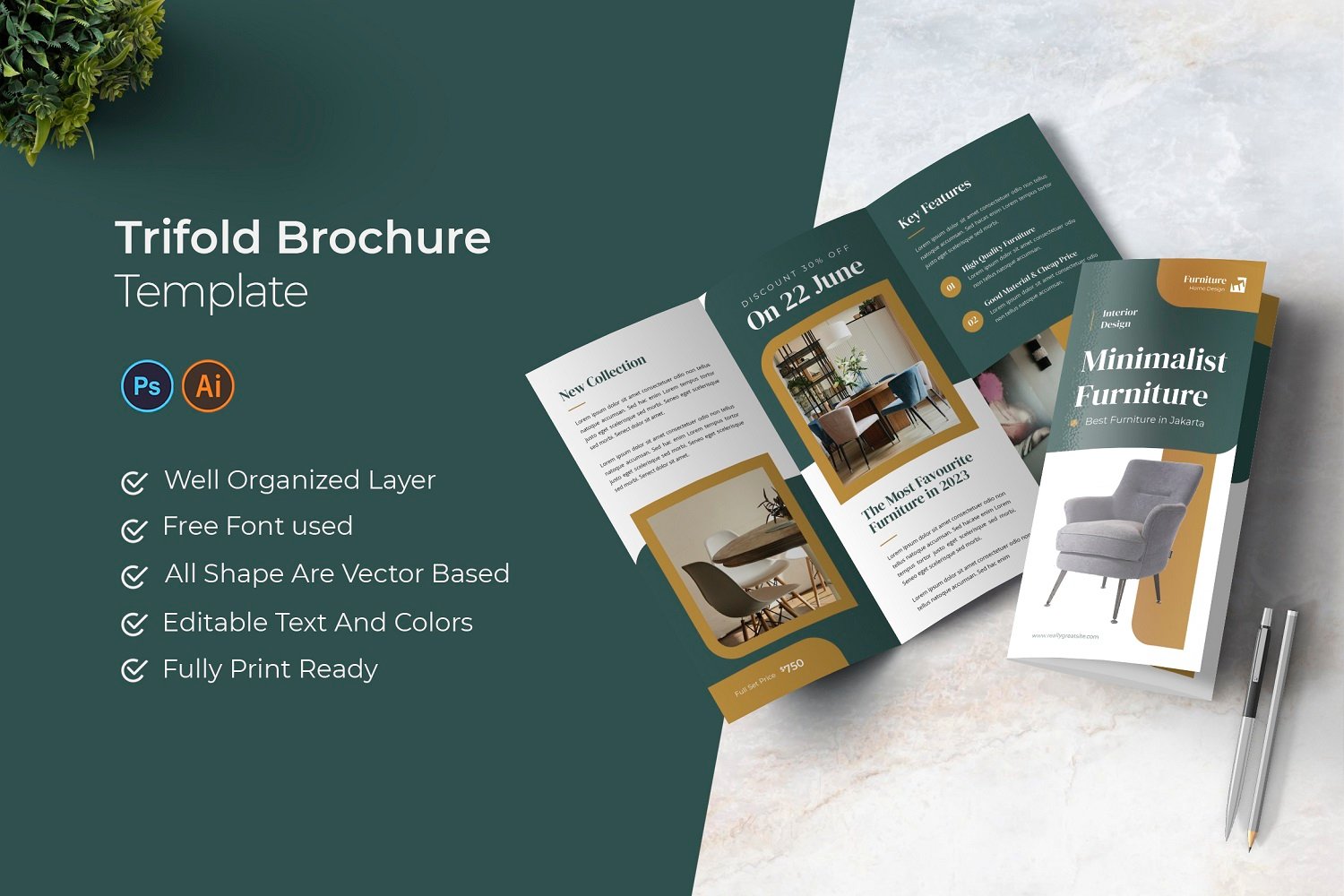 Template #318309 Leaflet Booklet Webdesign Template - Logo template Preview