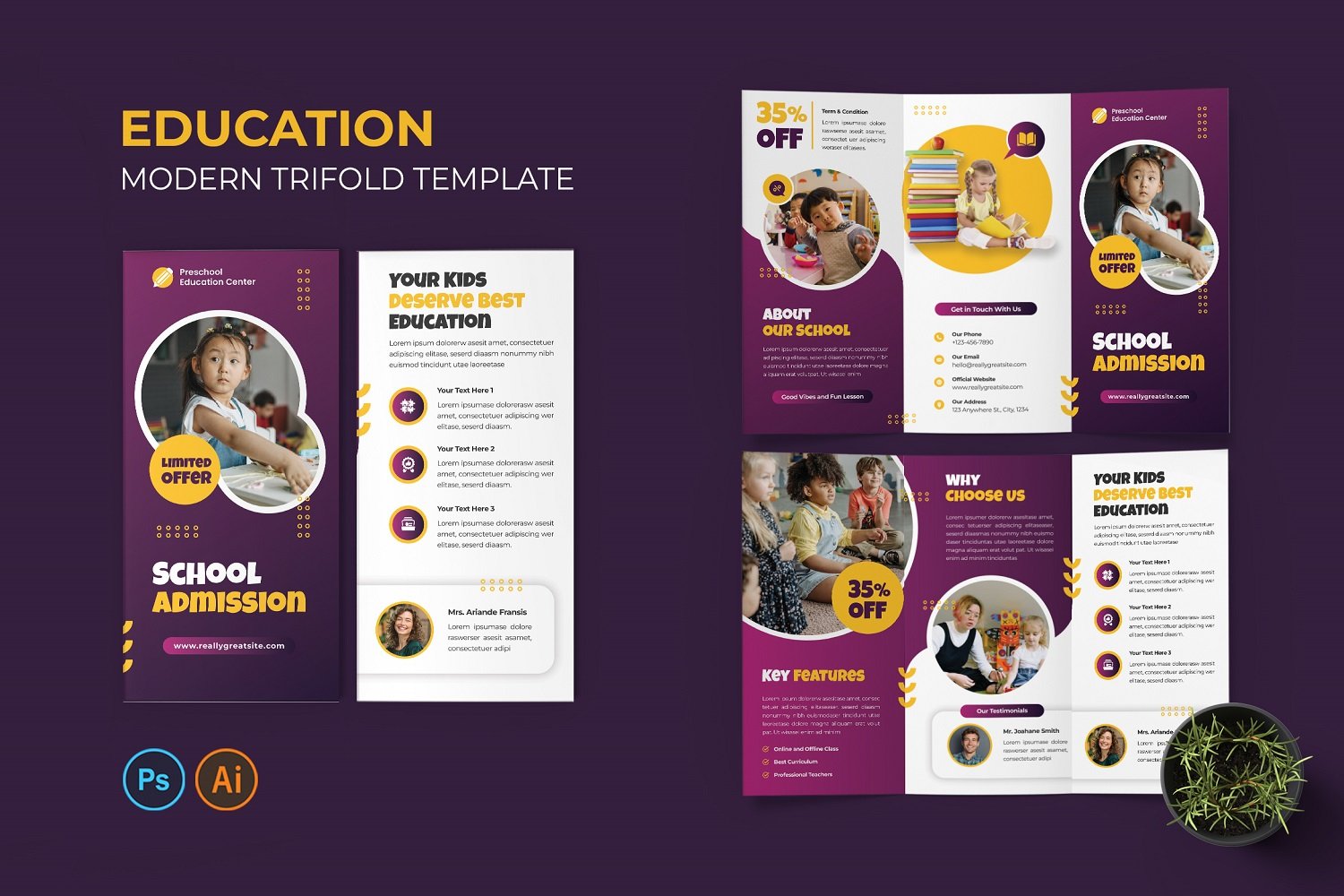 Template #318313 Leaflet Booklet Webdesign Template - Logo template Preview