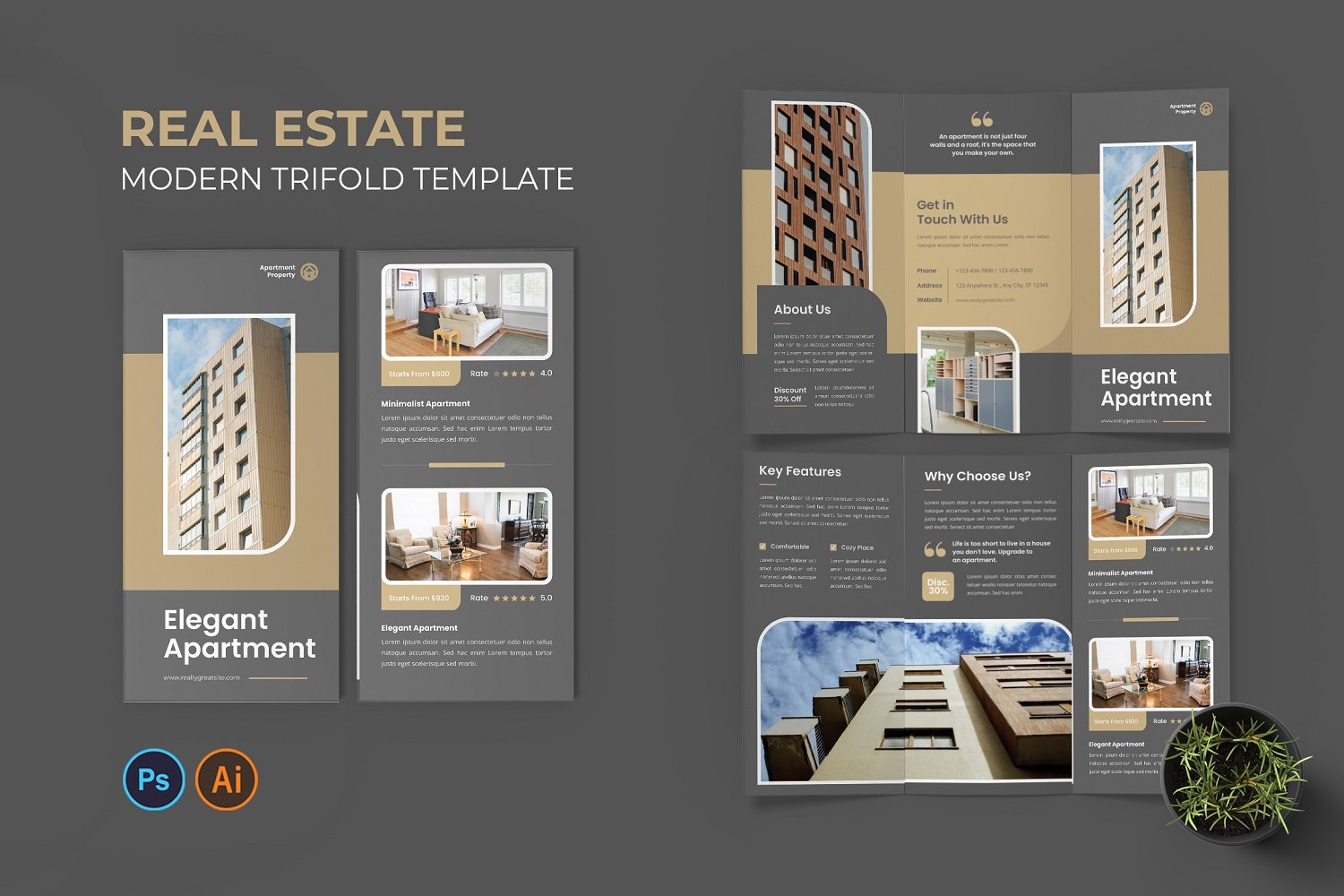 Template #318316 Leaflet Booklet Webdesign Template - Logo template Preview