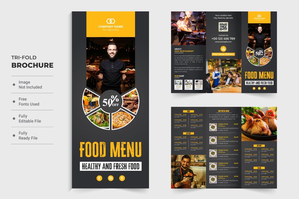 Kit Graphique #318395 Restaurant Tri Divers Modles Web - Logo template Preview