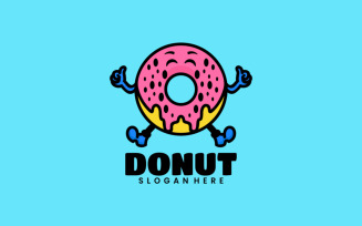 Donuts Mascot Cartoon Logo