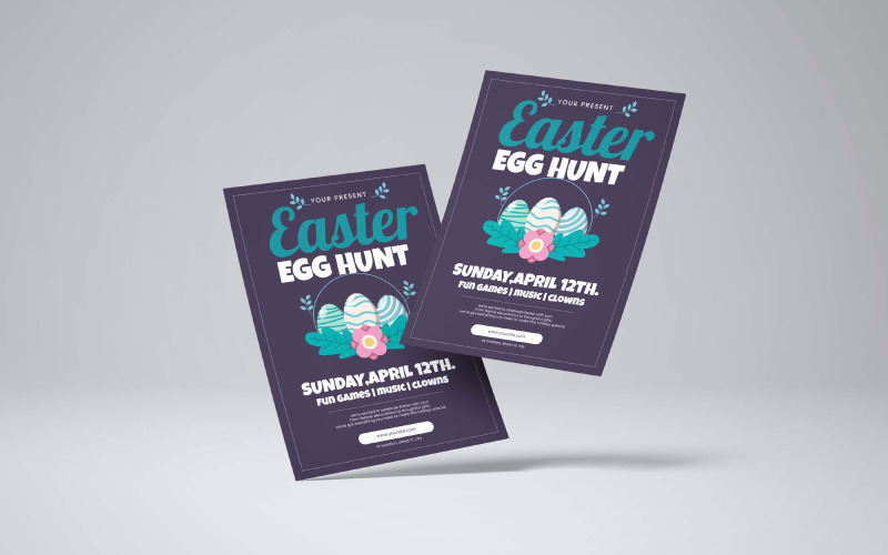 Easter Egg Hunt Flyer Template 3 Corporate Identity