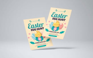 Easter Egg Hunt Flyer Template Design