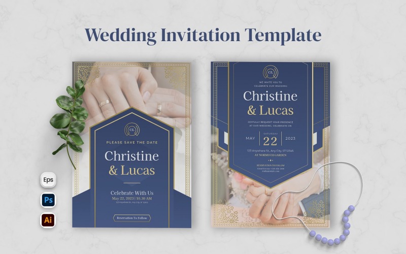 Luxury Concept Wedding Invitation Corporate Identity