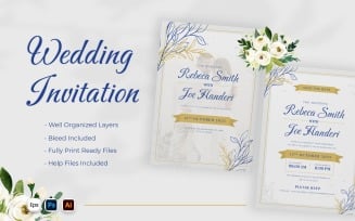 Minimal Luxury Wedding Invitation