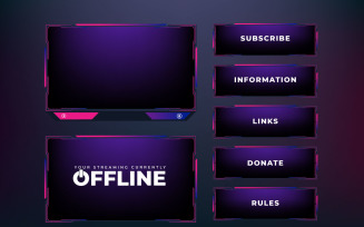 Online game streaming frame border
