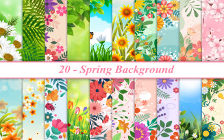 Spring Digital Paper, Springtime Background, Spring Background