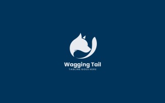 Wagging Tail silhouette Logo