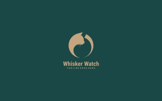 Whisker Watch silhouette Logo
