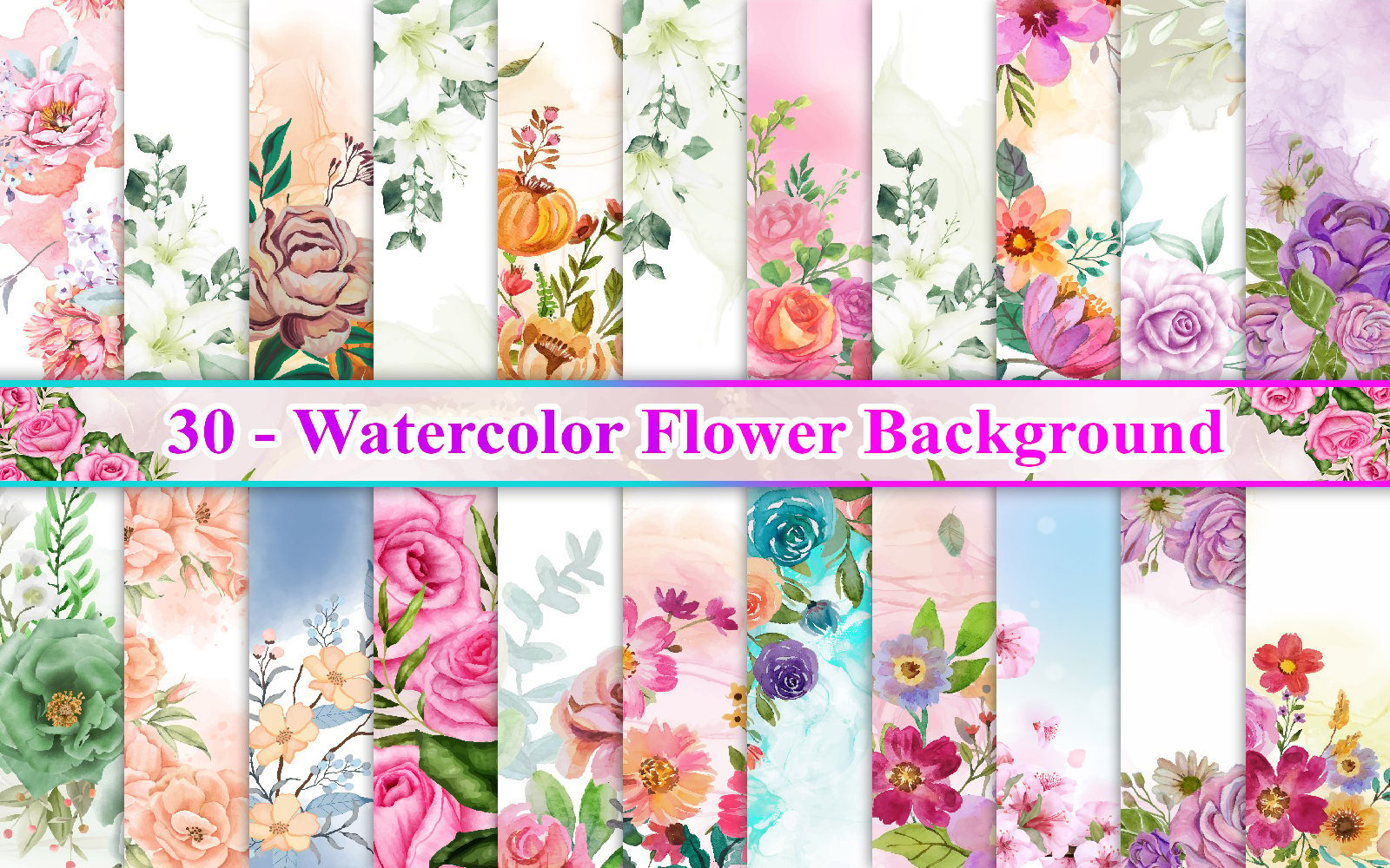 Kit Graphique #318455 Watercolor Fleur Divers Modles Web - Logo template Preview