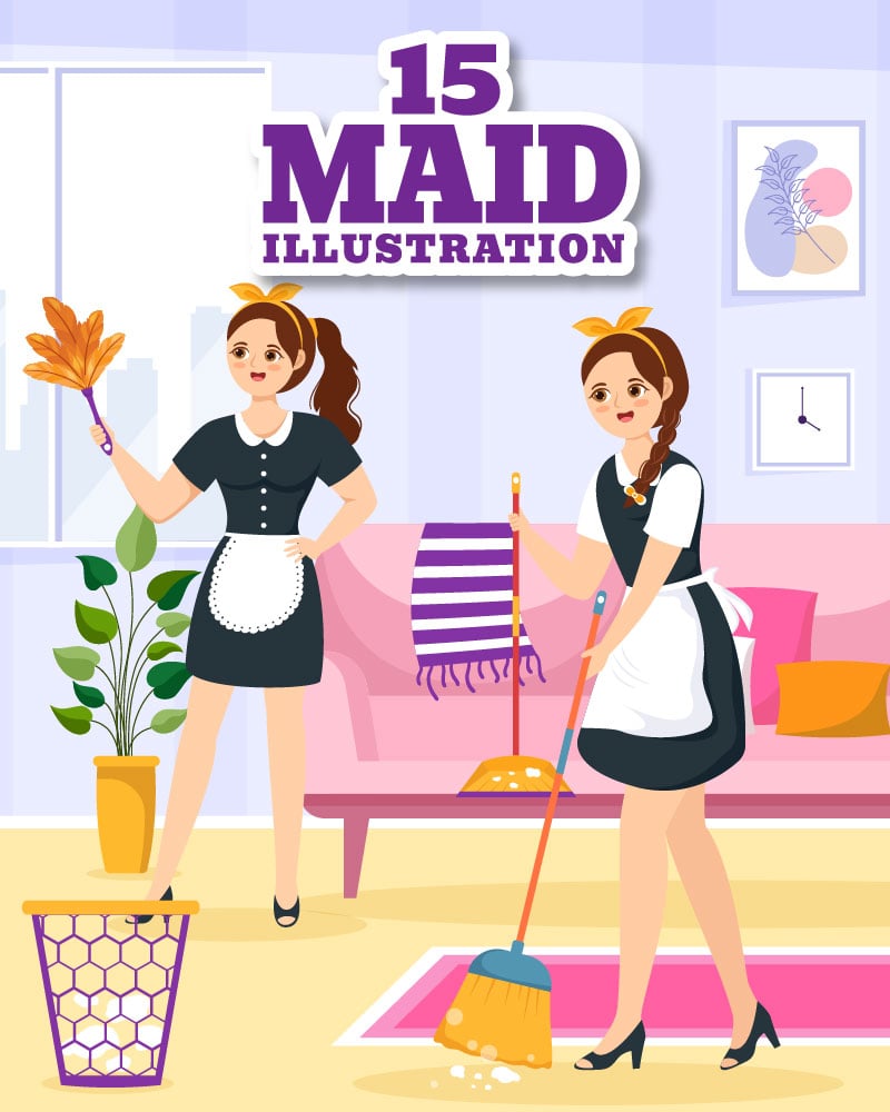 Kit Graphique #318457 Maid Cleaning Divers Modles Web - Logo template Preview