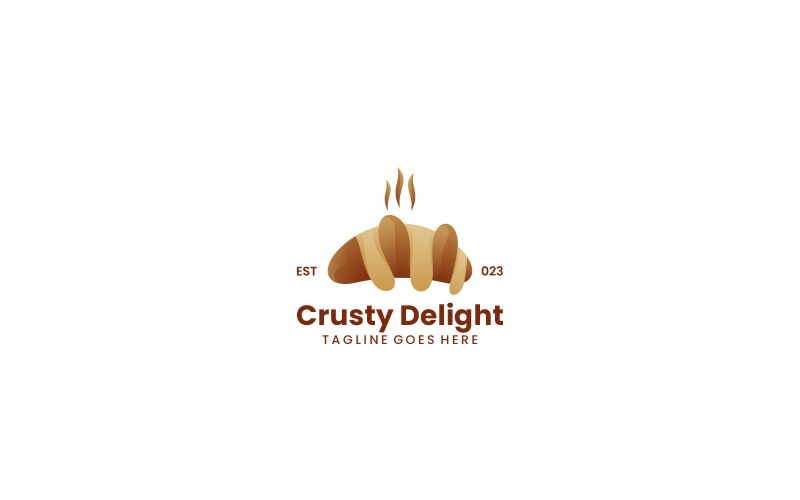 Croissant Gradient Colorful Logo Logo Template