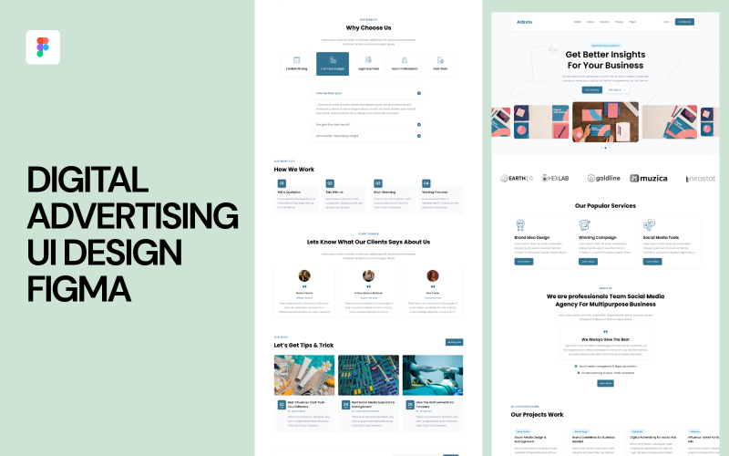 Digital Advertising UI Design Figma UI Element