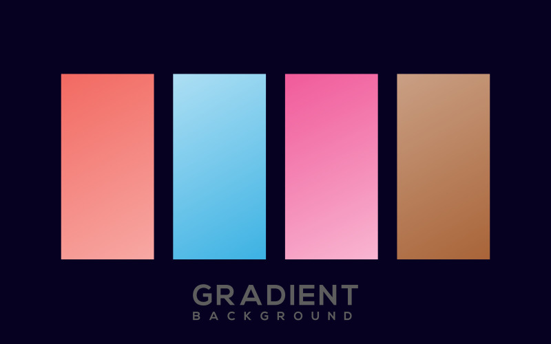 Generate Gradient From Color Swatches Set Background