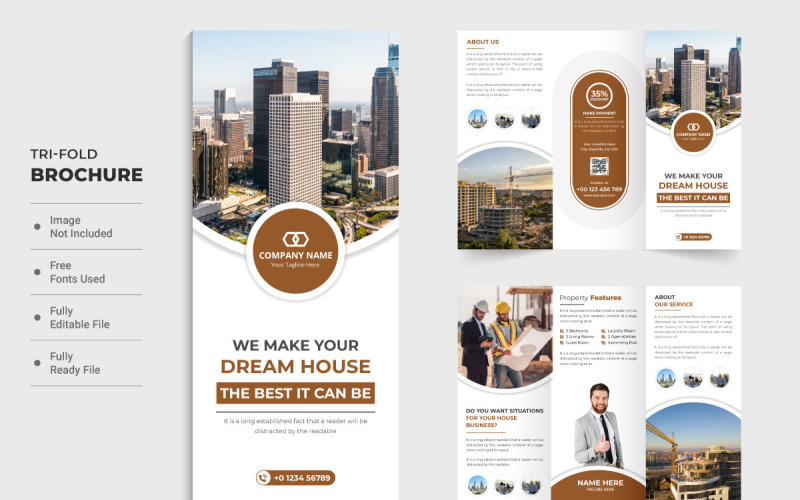 House sale and repair service brochure Corporate Identity