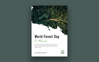 World forest day flyer design