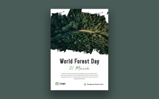 World forest day poster design