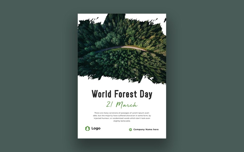 World forest day poster design Corporate Identity