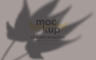 Leaves Shadow Overlay Effect Mockup 493
