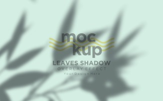Leaves Shadow Overlay Effect Mockup 496