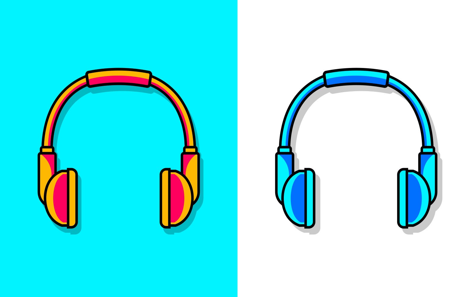 Kit Graphique #318785 Blue Headphone Divers Modles Web - Logo template Preview