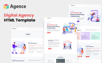 Agence - Digital Agency BootStrap 5 Html Template