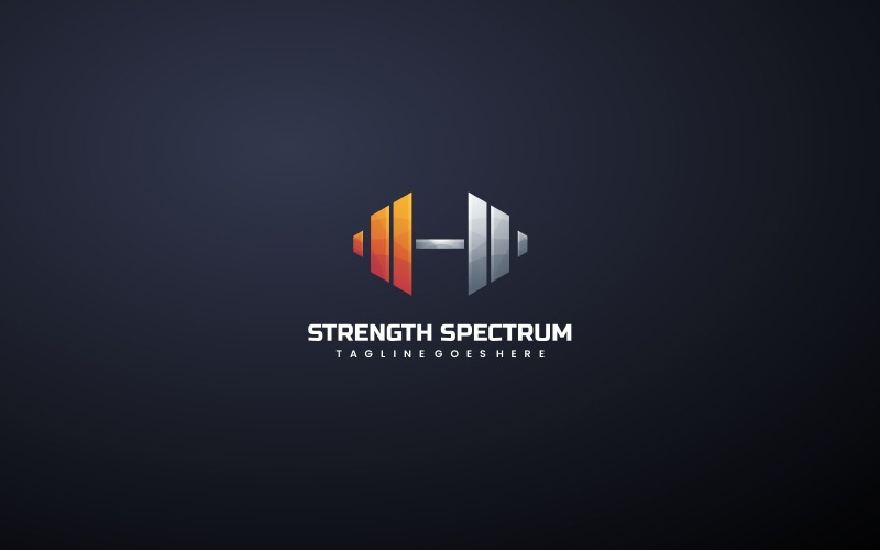Weightlifting Gradient Logo Logo Template