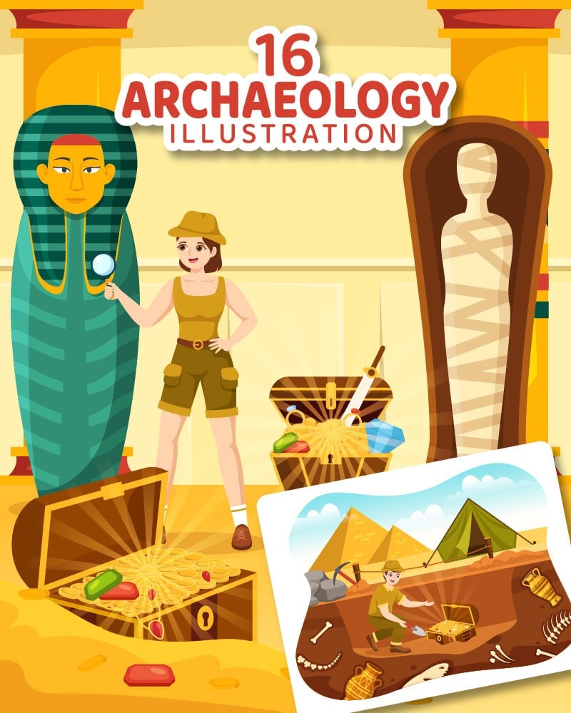 Kit Graphique #318972 Archeology Archologie Divers Modles Web - Logo template Preview