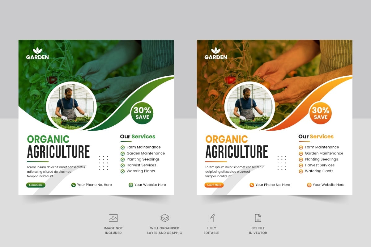 Kit Graphique #318991 Agro Ferme Web Design - Logo template Preview