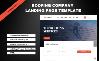 Roofti - Roofing Company Landing Page Template