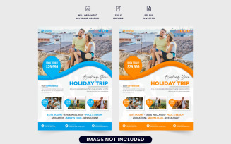 Tour and travel business promotion flyer