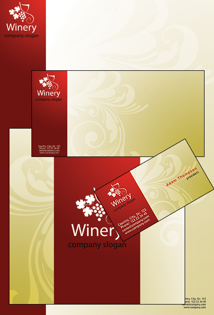 Winery Corporate Identity Template Corporate Identity preview