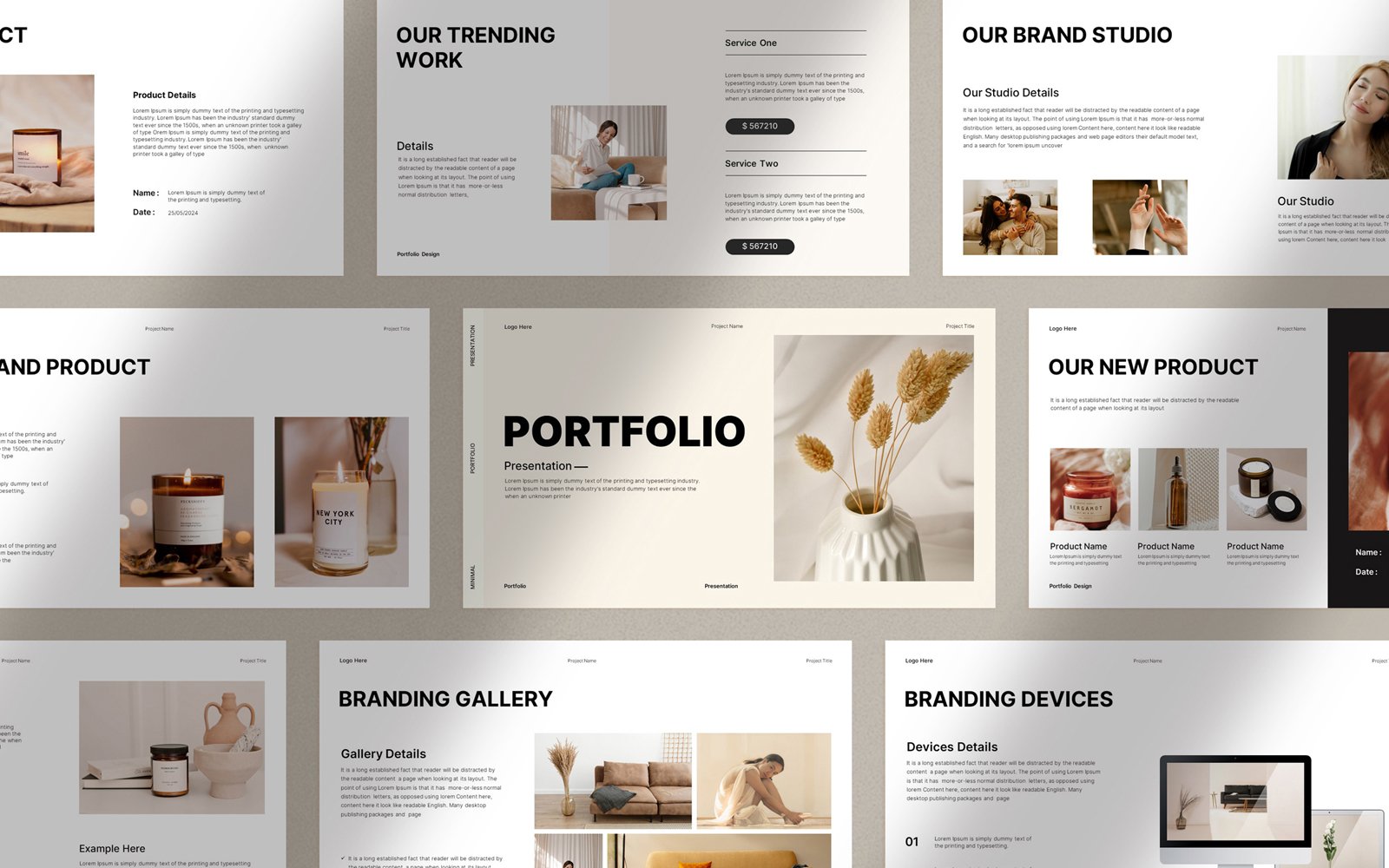 Kit Graphique #319021 Portfolio Presentation Divers Modles Web - Logo template Preview