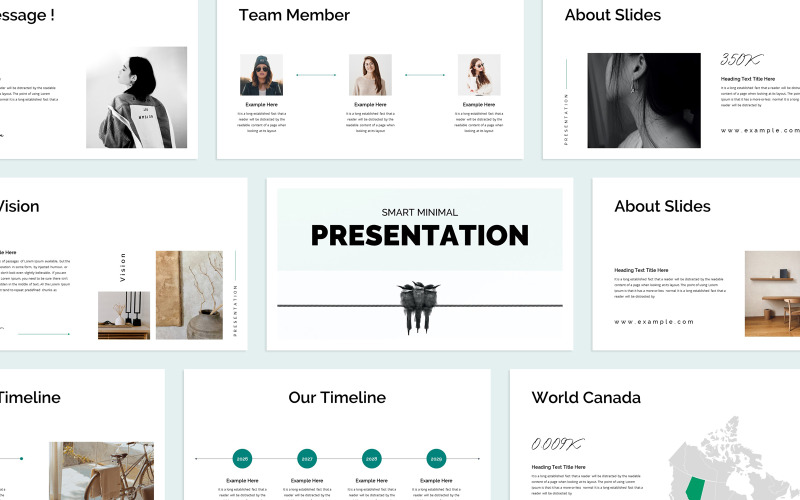 Smart Minimal Presentation PowerPoint Template