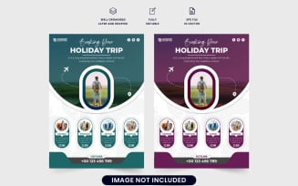 Travel agency and trip planner flyer