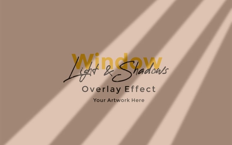 Window Sunlight Shadow Overlay Effect Mockup 10 Product Mockup