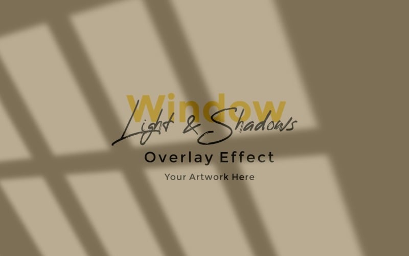 Window Sunlight Shadow Overlay Effect Mockup 17 Product Mockup