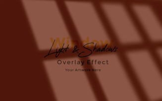 Window Sunlight Shadow Overlay Effect Mockup 21
