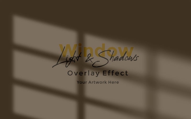Window Sunlight Shadow Overlay Effect Mockup 23 Product Mockup