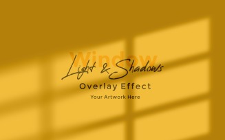 Window Sunlight Shadow Overlay Effect Mockup 24